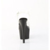 Pleaser ADORE-708 Clear Black Platform High Heels Shoes