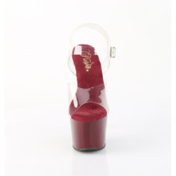 Pleaser ADORE-708 Burgundy Platform High Heels Shoes