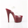 Pleaser ADORE-708 Burgundy Platform High Heels Shoes