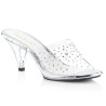 Fabulicious BELLE-301RS Transparent Low Heeled Mules