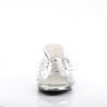 Fabulicious BELLE-301RS Transparent Low Heeled Mules