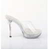 Fabulicious COCKTAIL-501RSI Transparent Silver Strass