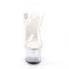 Pleaser EXCITE-608 White High Heeled Platform Sandals