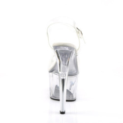 Pleaser ADORE-708 Clear Platform High Heeled Shoes