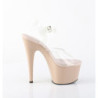 Pleaser GLEAM-609 Black High Heeled Platform Sandals