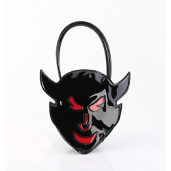 Demonia HB-112 Black-Red Patent Handbags Women