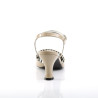 Pleaser Pink Label JENNA-09 Cream Patent Sale Women