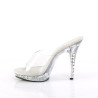Fabulicious LIP-101SDT Transparent Heeled Mules Women