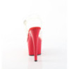 Pleaser ADORE-708 Red Platform High Heeled Shoes Women
