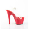 Pleaser ADORE-708 Red Platform High Heeled Shoes Women