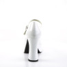 Funtasma MARYJANE-50 White Chunky Heels Platform Pumps