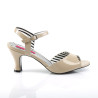Pleaser Pink Label JENNA-09 Cream Patent Sale Women