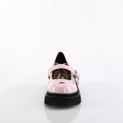 Demonia RENEGADE-56 Rose Patent Maryjane Platform Shoes