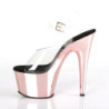 Pleaser ADORE-708 Rose Gold Chrome Platform High Heels