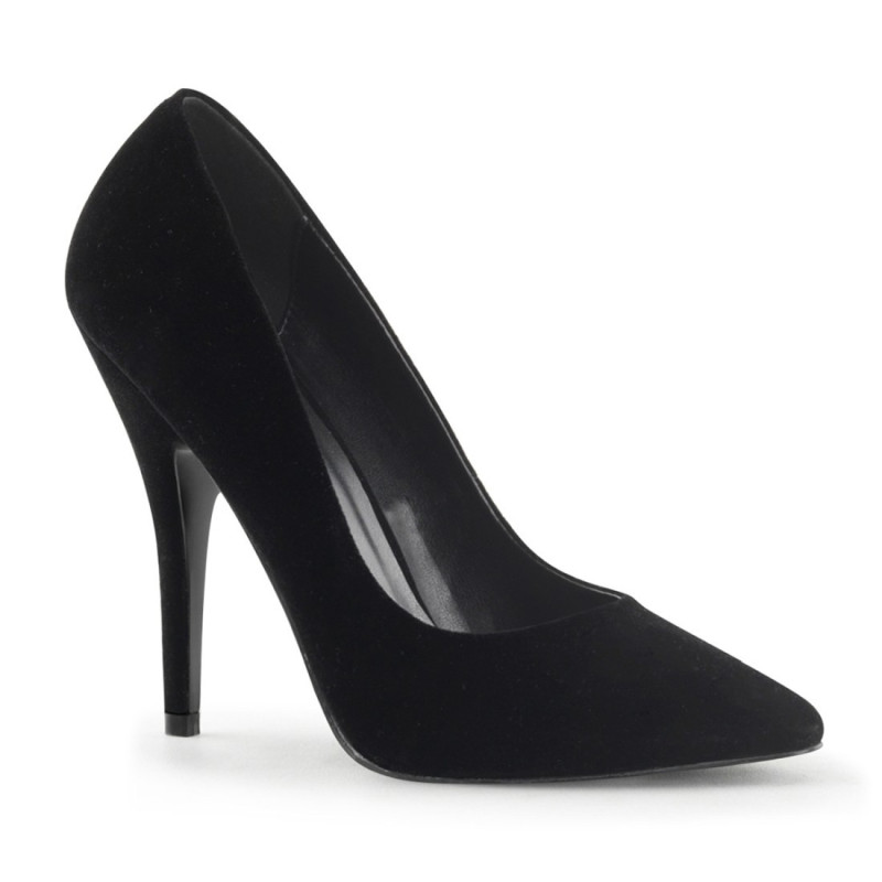 Pleaser SEDUCE-420 Velvet Pointed Toe Heeled Pumps Pleaser SEDUCE-420 Velvet Pointed Toe Heeled Pumps
