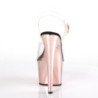 Pleaser ADORE-708 Rose Gold Chrome Platform High Heels