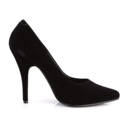 Pleaser SEDUCE-420 Velvet Pointed Toe Heeled Pumps