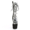 Pleaser ADORE-700-60FS Transparent Black Vegan Suede
