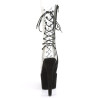 Pleaser ADORE-700-60FS Transparent Black Vegan Suede