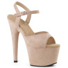 Pleaser ADORE-709FS Beige Vegan Suede Sale Women
