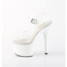 Pleaser ADORE-708 White Platform High Heeled Sandals