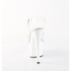 Pleaser ADORE-708 White Platform High Heeled Sandals