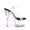 Pleaser ADORE-765RM Burgundy Leather Strass Mesh Sale