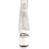 Pleaser ADORE-765RM White Patent Strass Mesh Sale Women