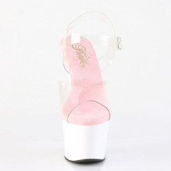 Pleaser ADORE-708 Rose White High Heeled Shoes Women
