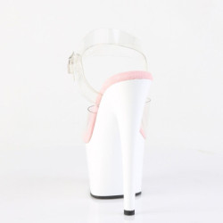 Pleaser ADORE-708 Rose White High Heeled Shoes Women