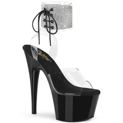 Pleaser ADORE-791-2RS Transparent Black Sale High Heels