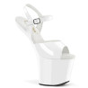 Pleaser CRAZE-809 White Patent Sale Women