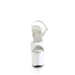 Pleaser CRAZE-809 White Patent Sale Women