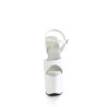 Pleaser CRAZE-809 White Patent Sale Women