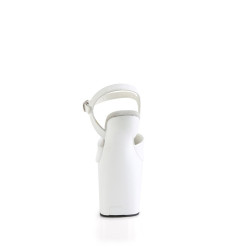 Pleaser CRAZE-809 White Patent Sale Women