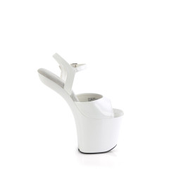 Pleaser CRAZE-809 White Patent Sale Women