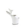 Pleaser CRAZE-809 White Patent Sale Women