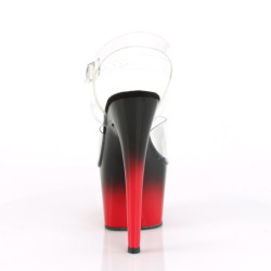 Pleaser ADORE-708BR-H Transparent Black-Red Sale Women