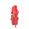 Pleaser DELIGHT-669 Red Vegan Leather Sale Women