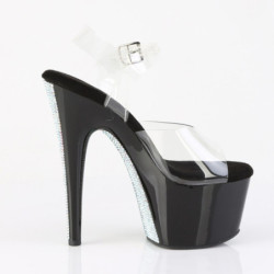 Pleaser ADORE-708CRS-2 Platform Strass Heeled Sandals