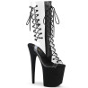 Pleaser FLAMINGO-800-60FS Transparent Black Vegan Suede