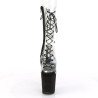Pleaser FLAMINGO-800-60FS Transparent Black Vegan Suede