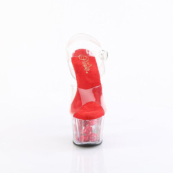 Pleaser ADORE-708FL Red Flowers Platform High Heels
