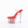 Pleaser ADORE-708FL Red Flowers Platform High Heels