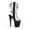 Pleaser FLAMINGO-800-60FS Transparent Black Vegan Suede
