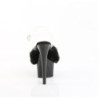 Pleaser ADORE-708FUR Black Faux Fur Platform High Heels