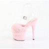 Pleaser ADORE-708FUR Rose Faux Fur Platform High Heels