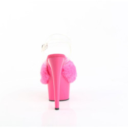 Pleaser ADORE-708FUR Purple Faux Fur Platform High Heel