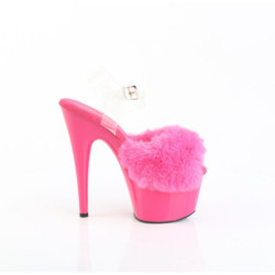 Pleaser ADORE-708FUR Purple Faux Fur Platform High Heel