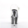 Pleaser ADORE-708G Black Glitter Platform High Heels